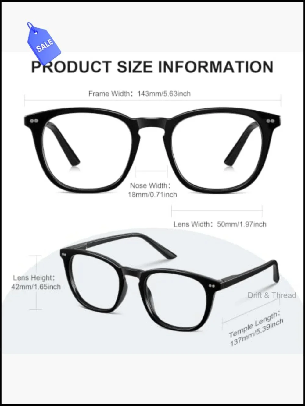 2 Pack Blue Light Blocking Glasses for Men Women Computer Reading